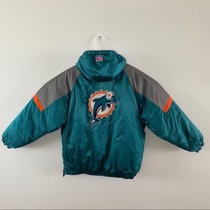 VINTAGE • 90s Miami Dolphins Pro Line Starter Coat